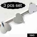 1643 Multipurpose Stainless Steel Adhesive Hooks - DeoDap