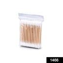 1466 Cotton Swabs With Wooden Sticks Biodegradable Cotton Buds - 