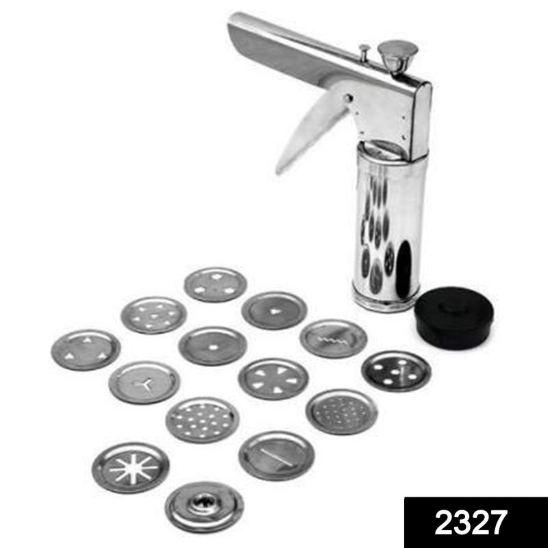 2327 15 in 1 Stainless Steel Kitchen Press with Different Parts - 