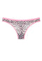 Animal Print Pink Lace Thong Panty (SOLD OUT)