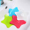 0829 Silicone Star Shaped Sink Filter Bathroom Hair Catcher Drain Strainers for Basin - 