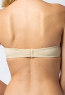 "COMFY" Smooth Seamless Strapless Beige Convertible Padded Bra