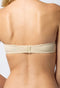 "COMFY" Smooth Seamless Strapless Beige Convertible Padded Bra