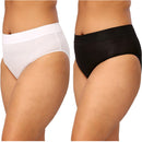 Women's Cotton No Ride Up Brief Panties, 2-Pack