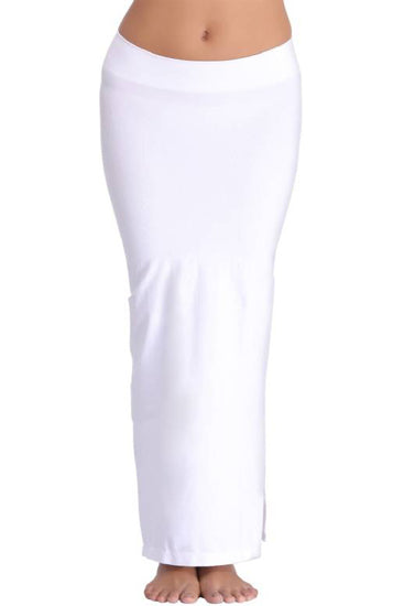 White Petticoat Saree Shapewear
