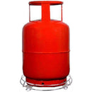 3018 Stainless Steel Gas Cylinder Trolley with Wheels LPG Cylinder Roller Stand Movable Trolley