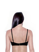 TCM Stunning Glossy Black Sports Bra