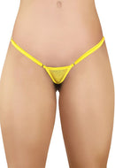 Tazziedevils Yellow Eco Friendly Erotic String Panty