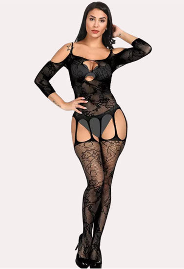 Sensual Open Crotch Bodystocking for Women