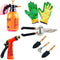 Gardening Tools - Spray Gun, Cultivator, Small Trowel, Garden Fork, Pressure Spray Bottle, Falcon Gloves, Garden Shears Pruners Scissor