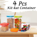 2568 Plastic Storage container Set with Opening Mouth