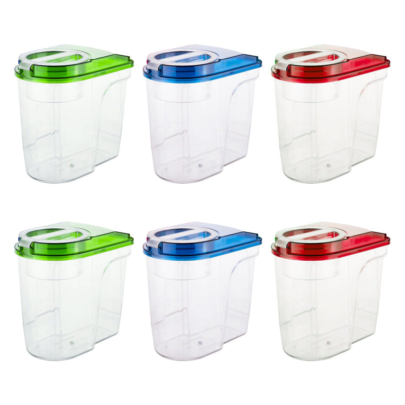 2469 Plastic Storage container Set with Opening Mouth 1500ml (Pack of 6) - Your Brand