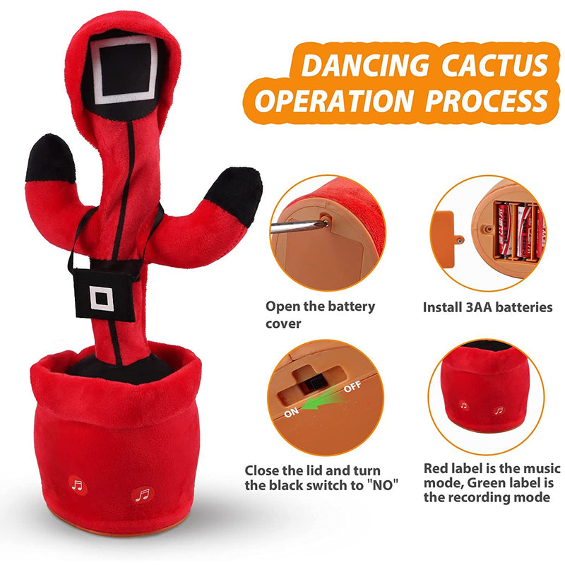 8047 Dancing Cactus Talking Toy, Chargeable Toy