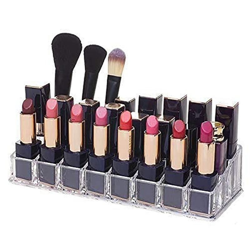6093 Acrylic Multi Purpose Lipstick Cosmetics Stand Display Holder 24 Section