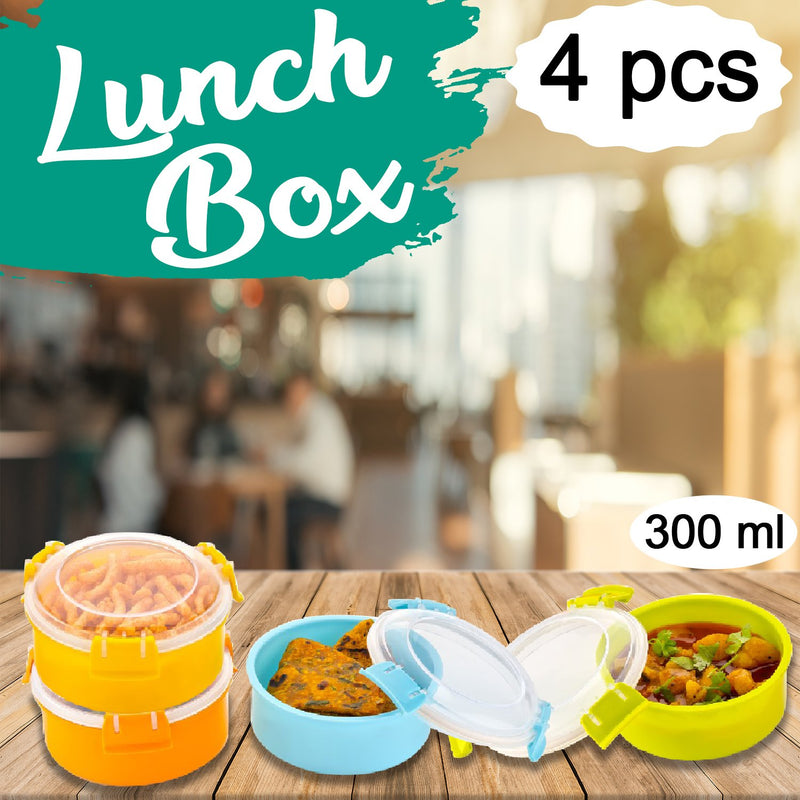 2465 Microwave Safe Containers Lunch Box Steel Dibbi, 300ml - 