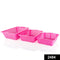 2484 Plastic Multiple Size Cane Fruit Baskets (3 Size Large, Medium, Small) - Your Brand
