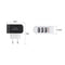 1705 Triple USB 3 Port Wall AC Adapter Charger for Mobile Phone (1Pc Only)