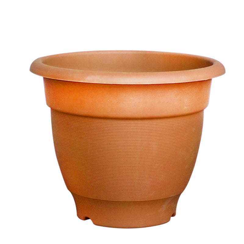1720 Garden Heavy Plastic Planter Pot Gamla 17x14 inch (Brown, Pack of 1) - Your Brand