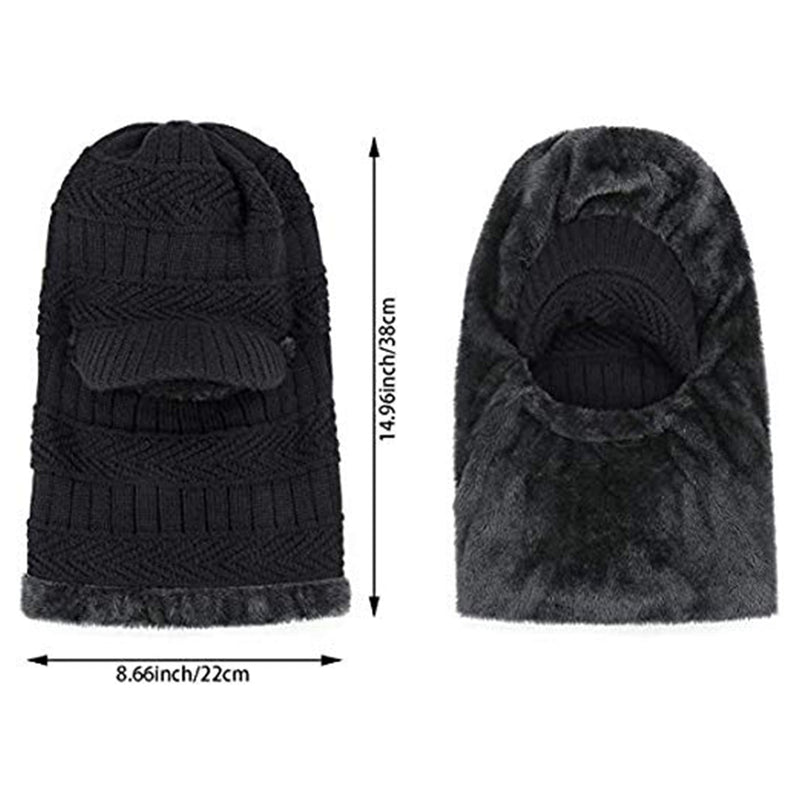 6066A Woolen Windproof Multi Functional Winter Face Mask, Neck Warmer