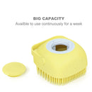 1348 Silicone Massage Bath Body Brush Soft Bristle With Shampoo Dispenser - DeoDap