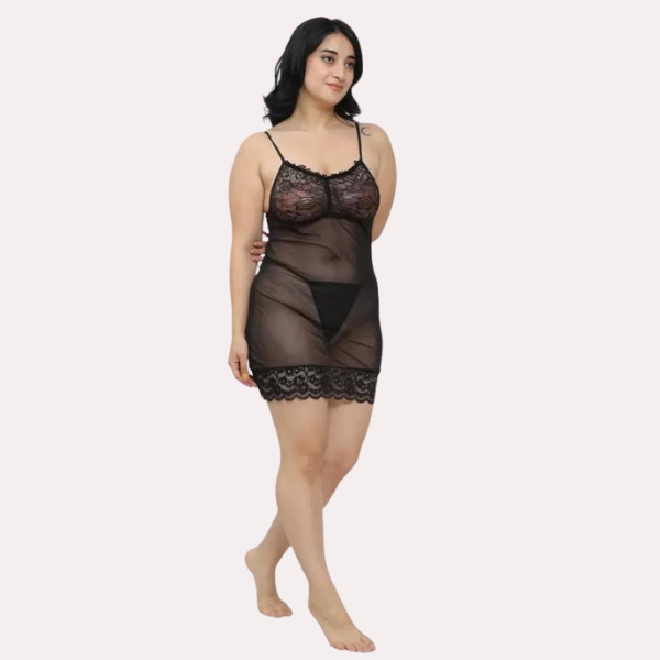 Sheer Babydoll Slip Dress for Women