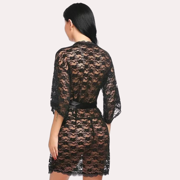 Soft & Lightweight Transparent Lace Robe