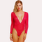 Sheer and Opaque Bodysuit for Women