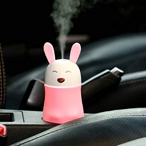 361 Lovely Rabbit Air Humidifier USB Aroma Diffuse with LED Lamp Mini Ultrasonic Cool Mist Maker Fugger for Office Car Air Purifier