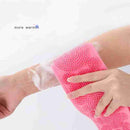 1302 Silicone Body Back Scrubber Double Side Bathing Brush for Skin Deep Cleaning - DeoDap