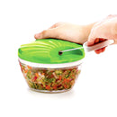 2288 Large Vegetable Chopper with 3 Blades (Multicolour) (500 ml) - 