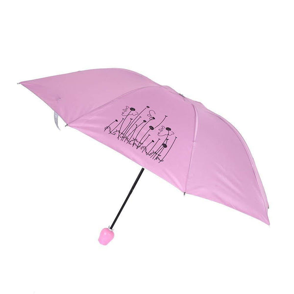 1644 Rose umbrella Lightweight Waterproof UV Protection Mini Folding Creative Rose Flower Case - DeoDap