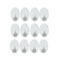 1707 Self Adhesive Plastic Wall Hook (Pack of 12) - Opencho
