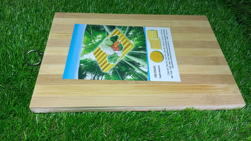2193 Natural Wood Chopping Cutting Board for Kitchen Vegetables, Fruits & Cheese, BPA Free. 