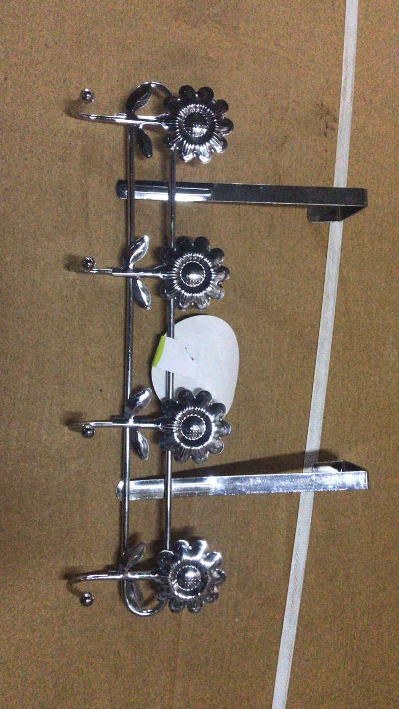 9096 Stainless Steel 4 Pin Wall/Door Mounted Cloth/key Holder Hook Rail, Key Holder. 