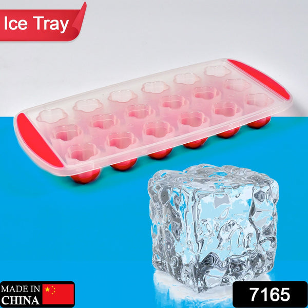 7165 Ice Mould Flower Shape 18 Cavity Mould ice Tray Sphere ice Flower Mould Small ice Flower Tray Mini ice Cube Tray 