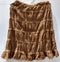 Skirt Fish Tail Brown Colour With Vertical Wrinkle Fabric - RMFS000100001BWT