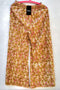 Women Pallazo Brown Base With Red Leafs & Curves Line Print - RMFL000100001PBRP