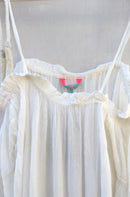 Women White Dress Off Shoulder With Beads Work - RMWDU005100001TWS