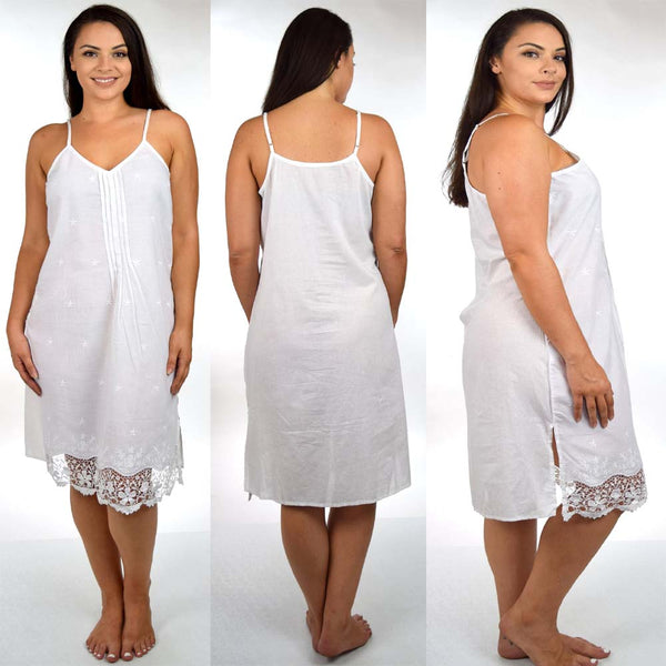 "Elegant" pure cotton summer sleepwear for women