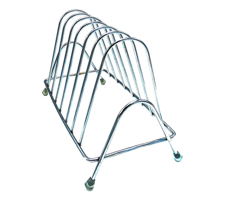 2135 Stainless Steel Square Plate Rack Stand Holder for Kitchen