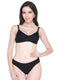 Women’s Classic Smooth Black Bra And Panty Set