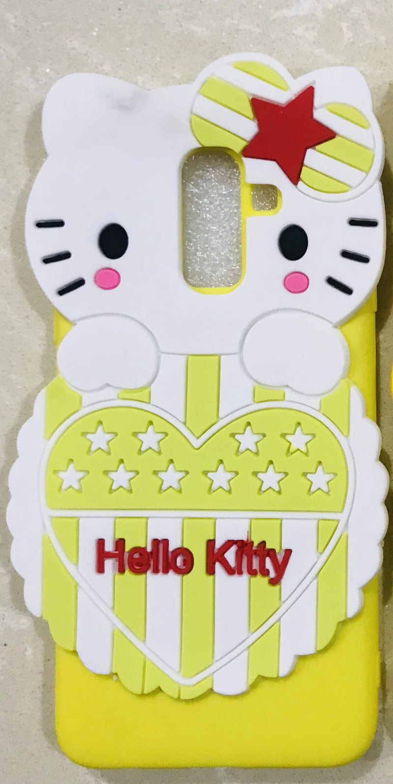 Girl's Back Cover Hello Kitty Silicon for Samsung J8 - AHFK00830005FKSSJ8C Pink | Yellow | Black