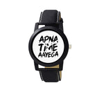 1807 Unique & Premium Analogue Watch Apna Time Ayega Print Multicolour Dial Leather Strap (Watch 7)
