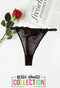 Snazzyway Luxury floral Emroidered Black Thong