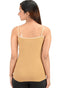 Beige Colored Black Wording Spaghetti Strap Camisole