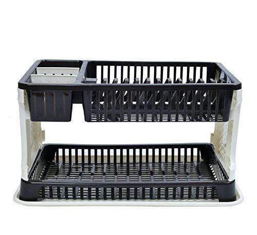 2221 Kitchen Organizer Rack with Water Storing Tray/Dish Rack - DeoDap