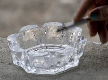 1198 Crystal Quality Glass Ash Tray - 