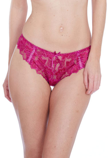 closer with EVIE Magenta Floral Lace Bridal Thong (SOLD OUT)