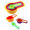 0811 Plastic Measuring Spoons for Kitchen (6 pack)
