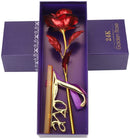 4809 24k Gold Rose,Gold Foil Plated Rose with LOVE Stand and Gift Box for Anniversary,Birthday,Wedding,Thanks giving  